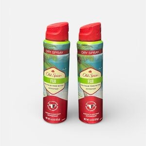 Old Spice Fiji Dry Spray - Red and Green